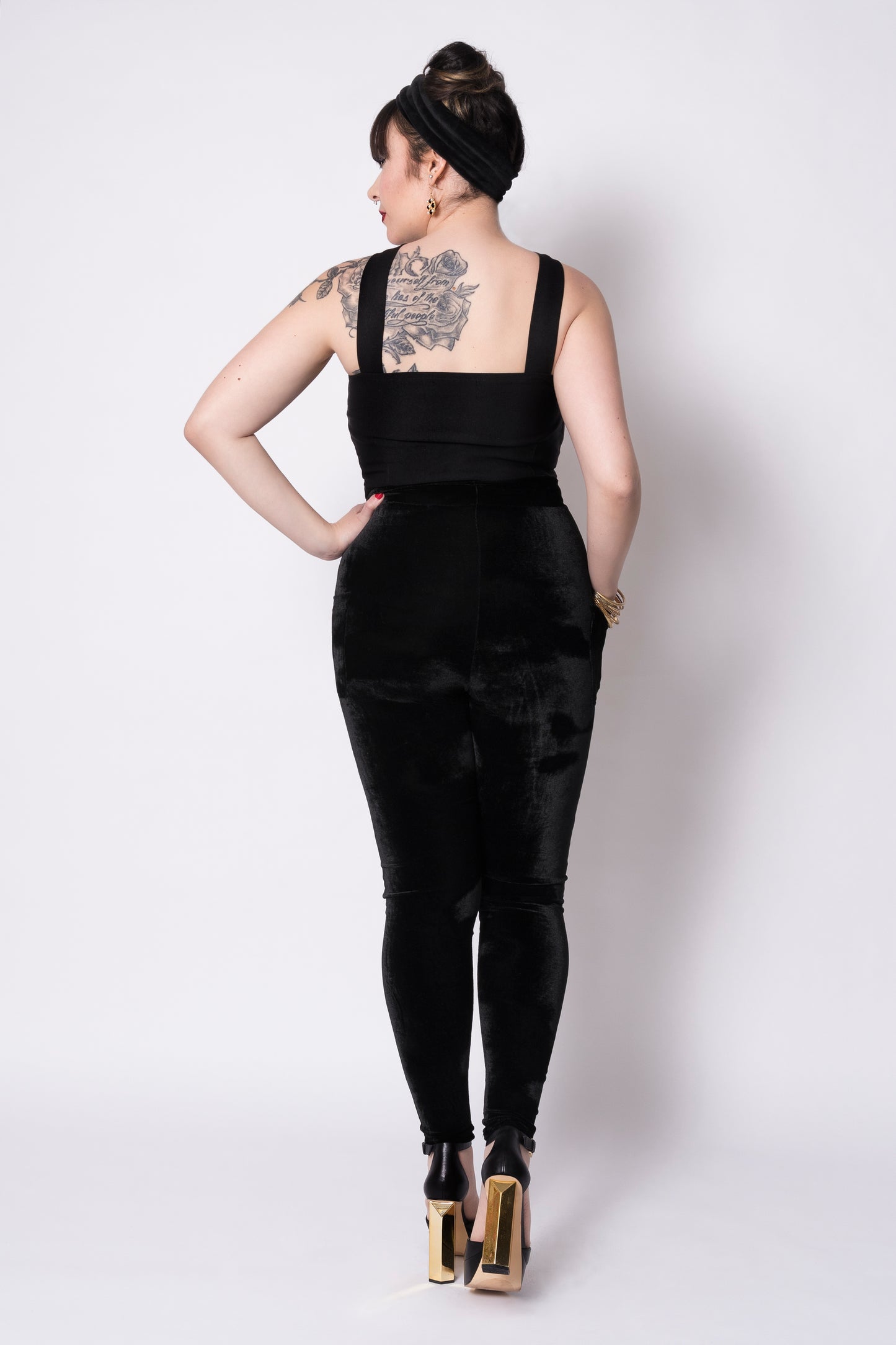 Bestie leggings - Black velvet