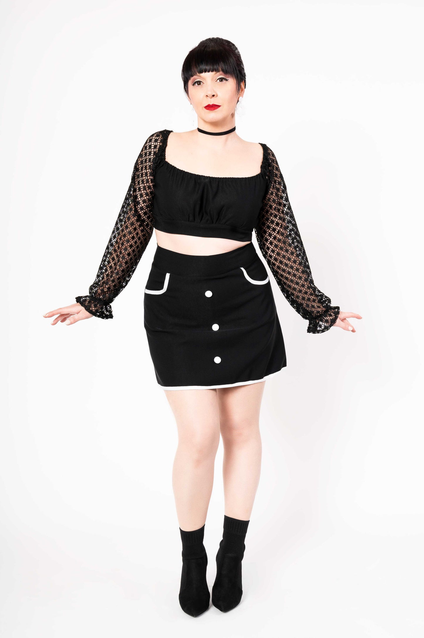 Jamie Lee skirt - black/white