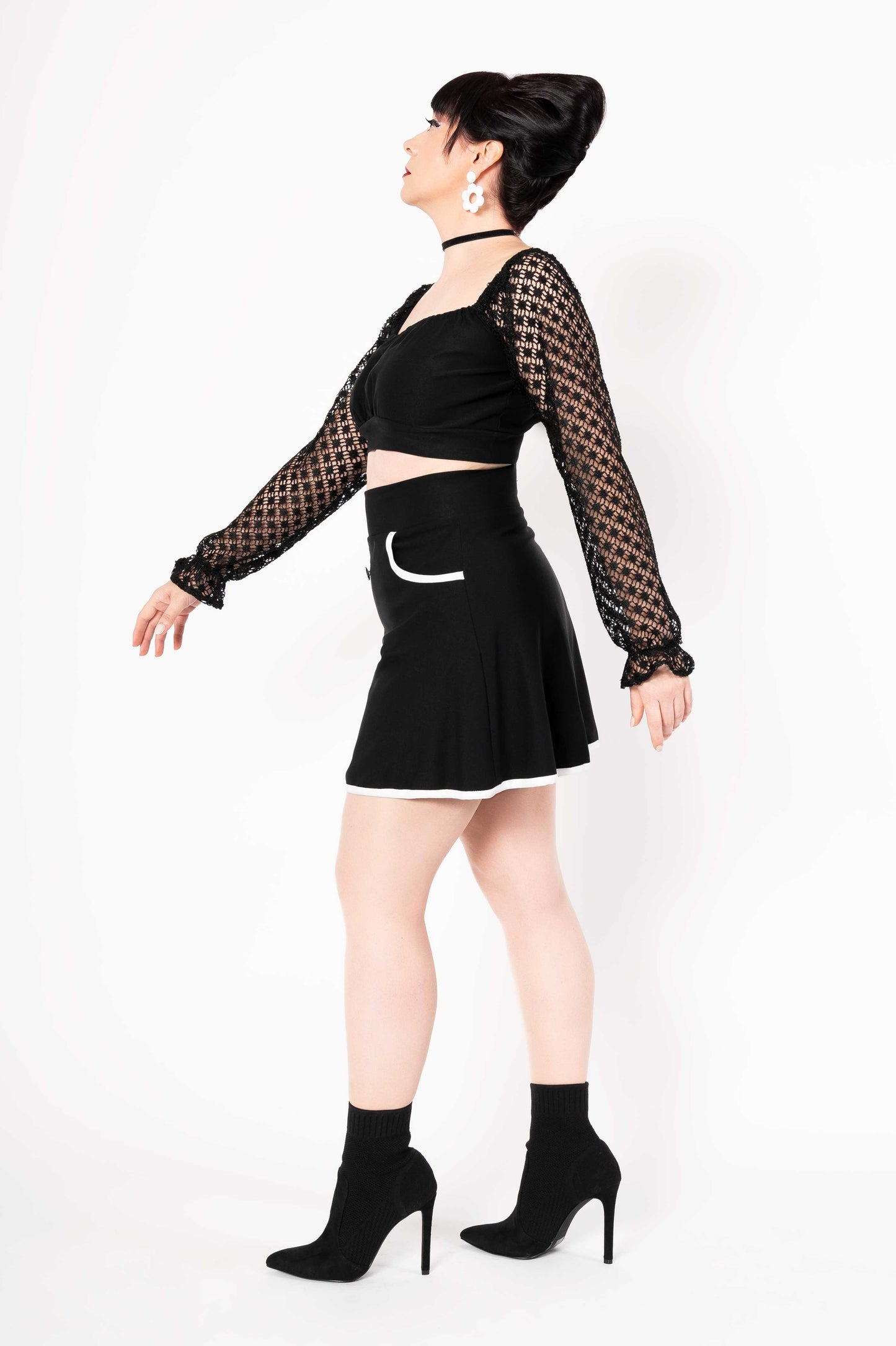 Jamie Lee skirt - black/white