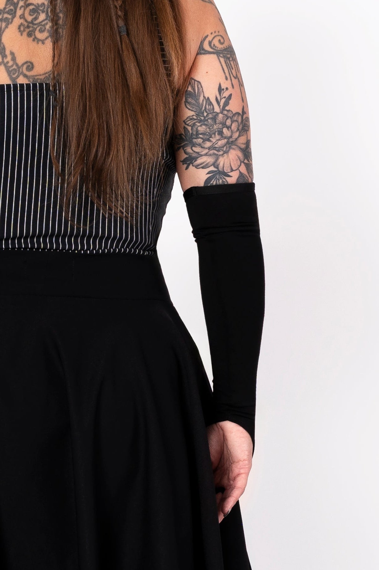 Stretch gloves - black knit