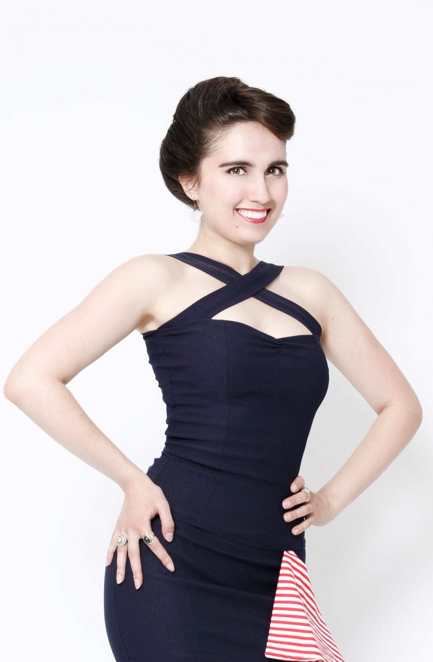 Vavavoom top - dark blue