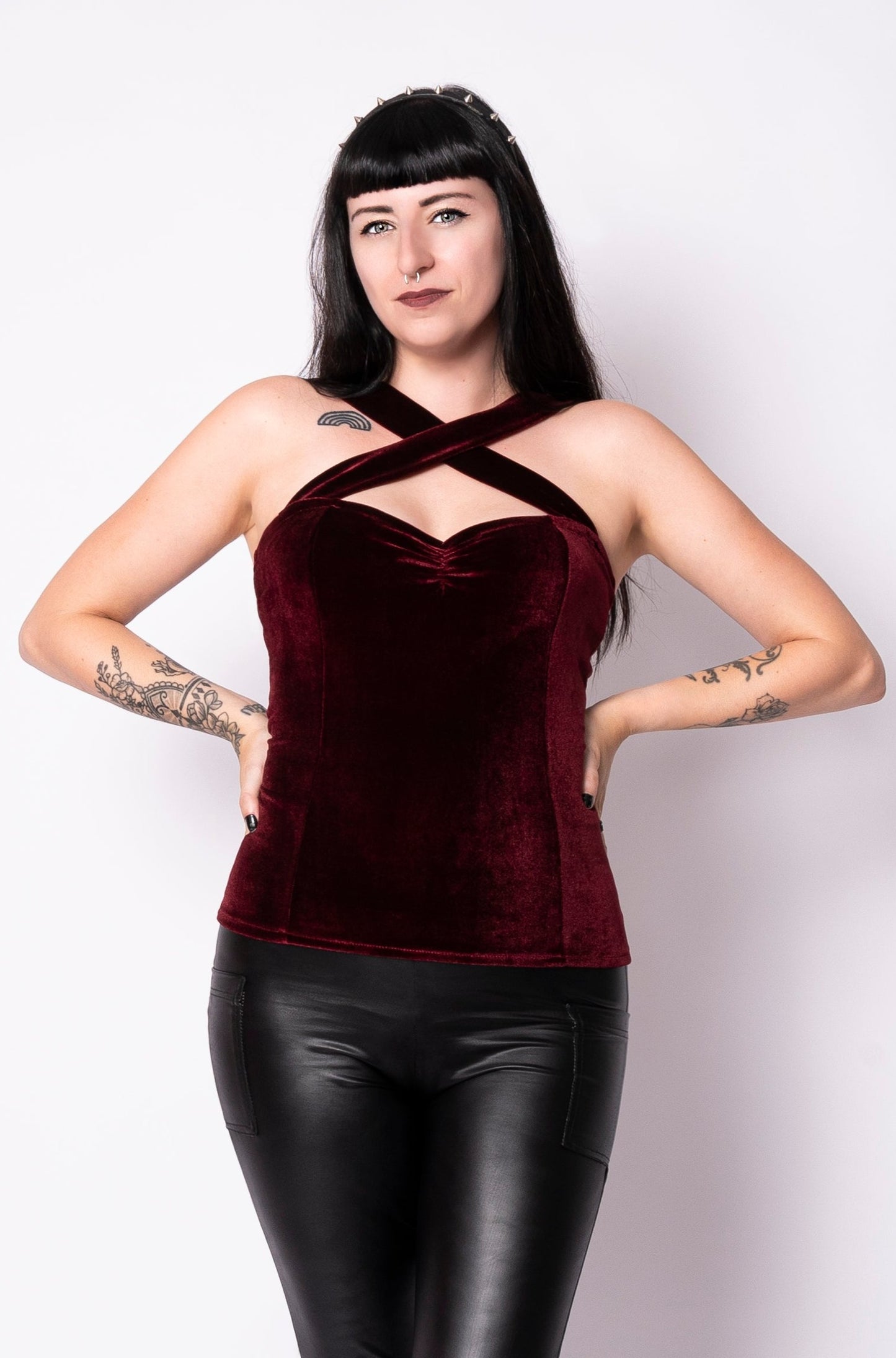 Camisole Vavavoom - velours bourgogne