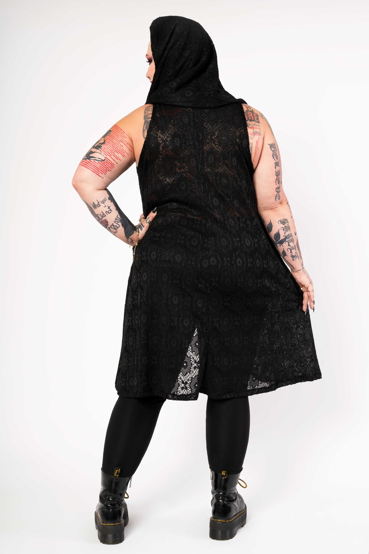 Rituel tunic - black floral mesh