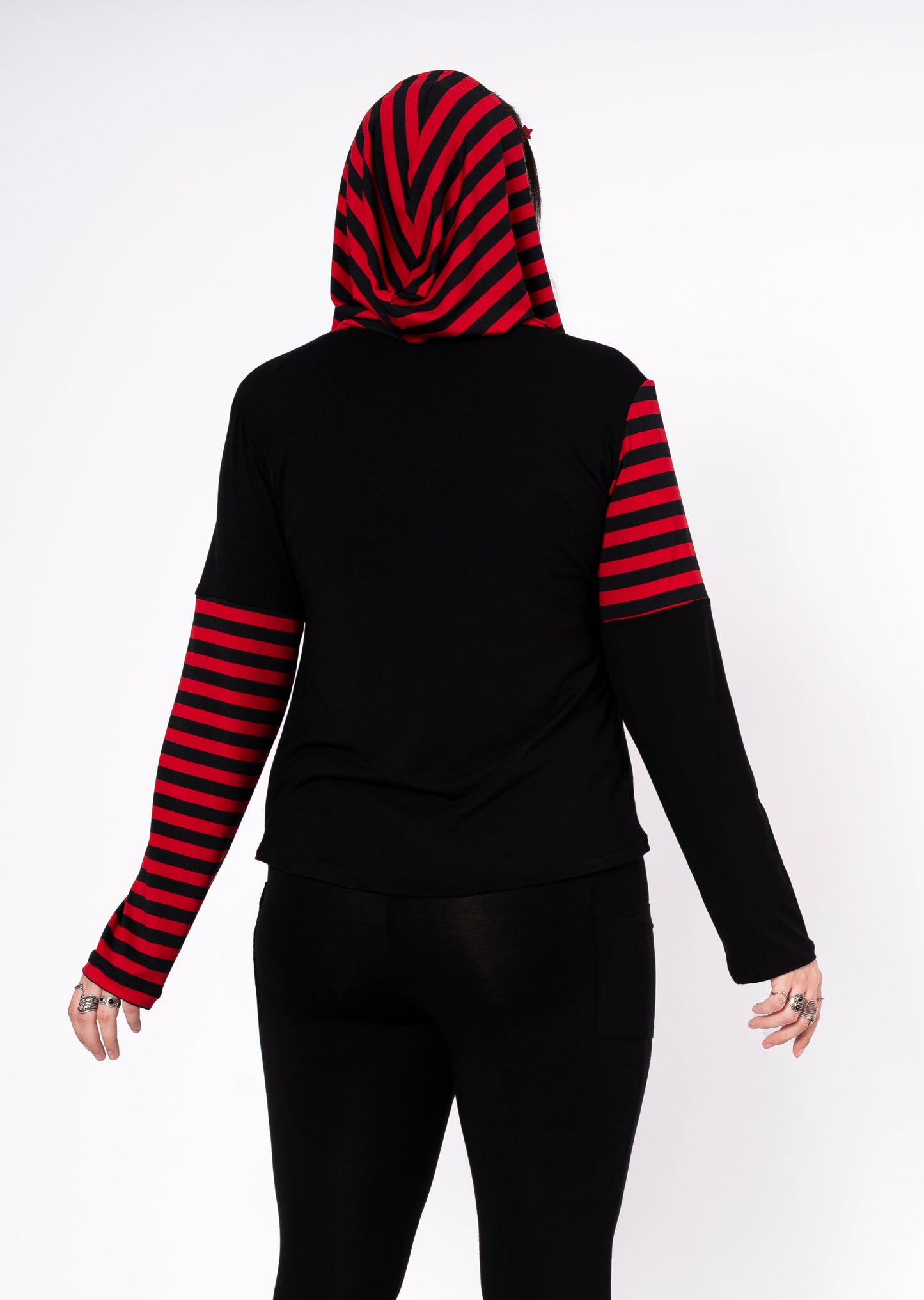Mall Goth shirt - Black/red