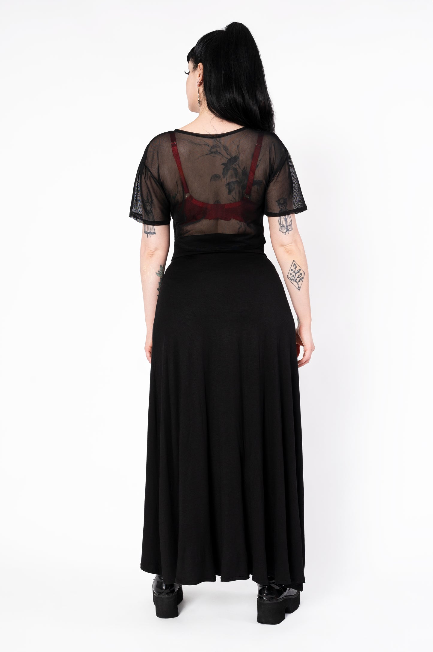 Pugsley top - Crucifixio black mesh