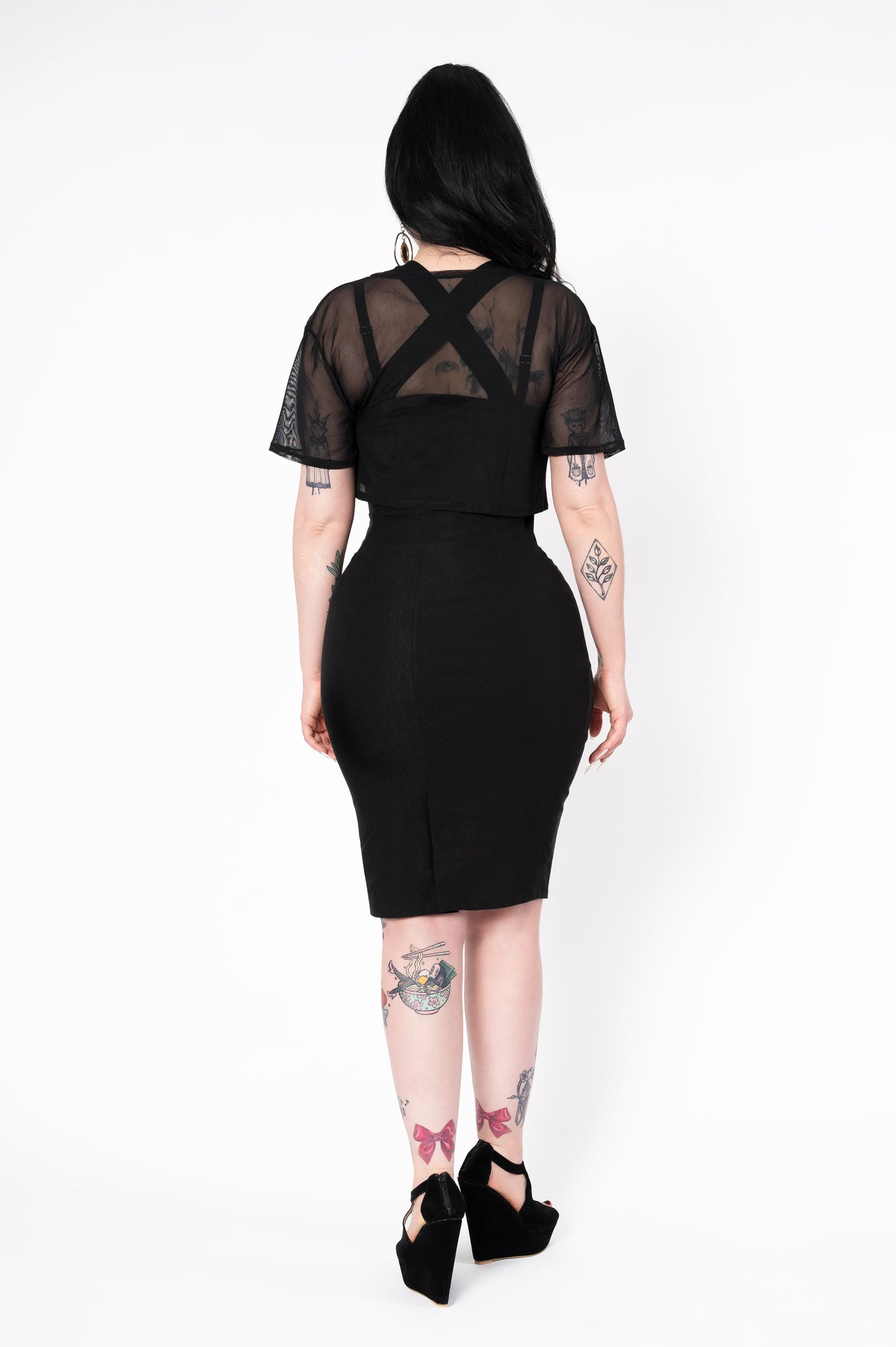 Pugsley top - Black mesh