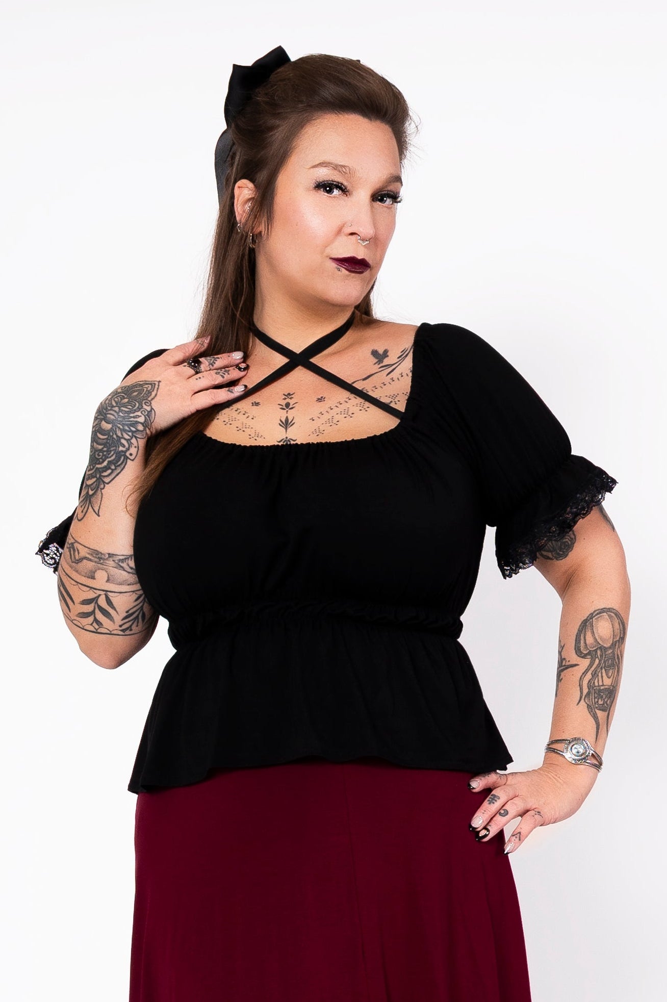 Chandail Temple Of Love - noir 