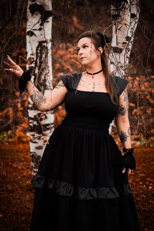 Robe longue Requiem - noire