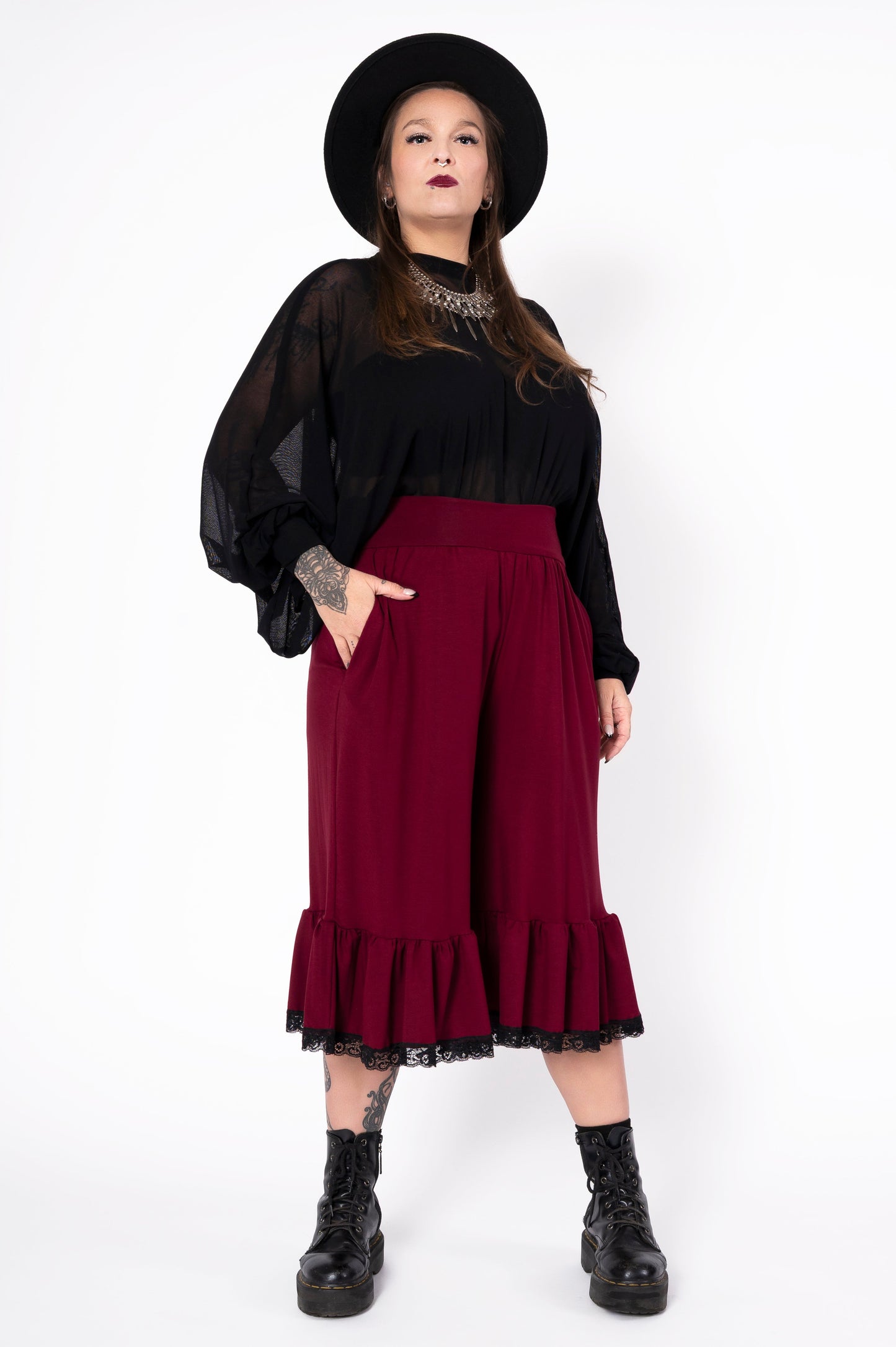 Pantalon bloomers Love Like Blood - bourgogne