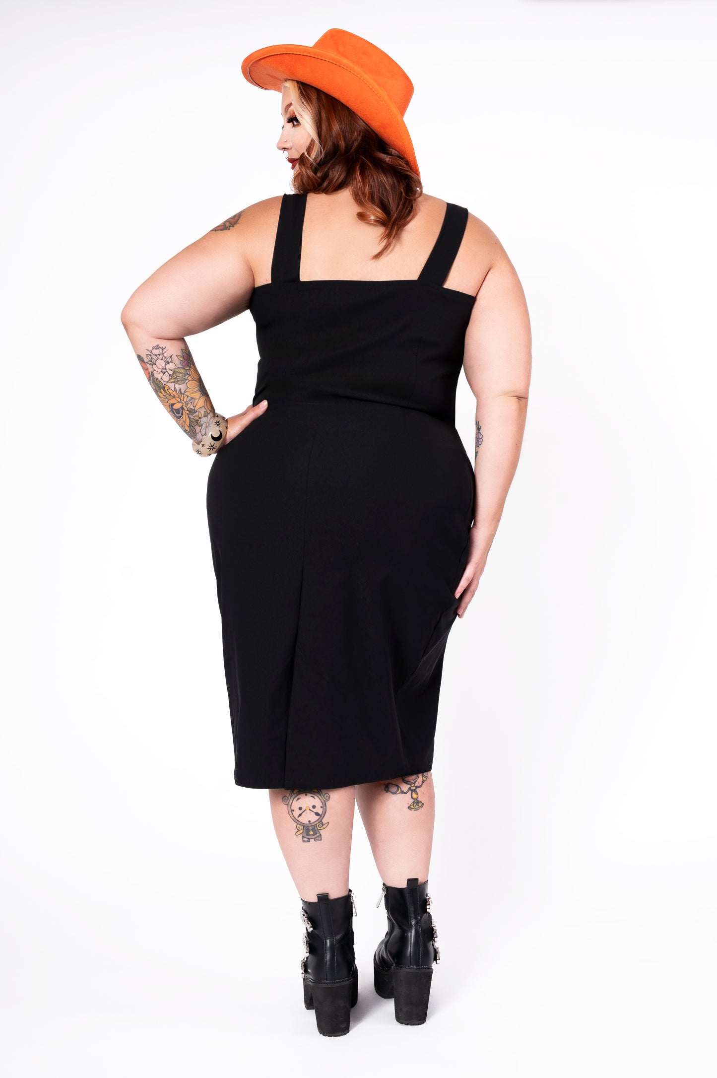 Cayenne dress - black/orange