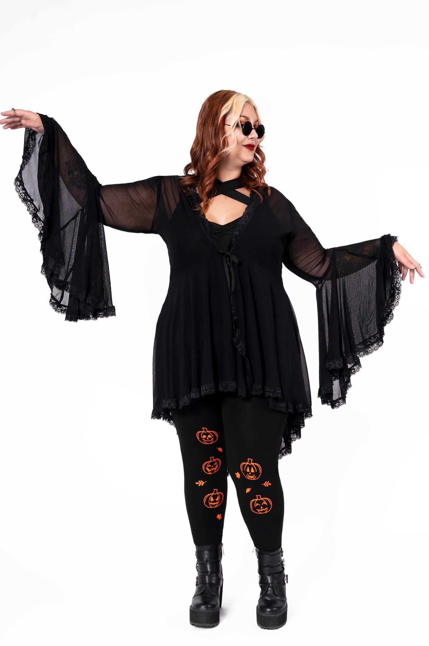 Veste longue Bewitched - filet noir