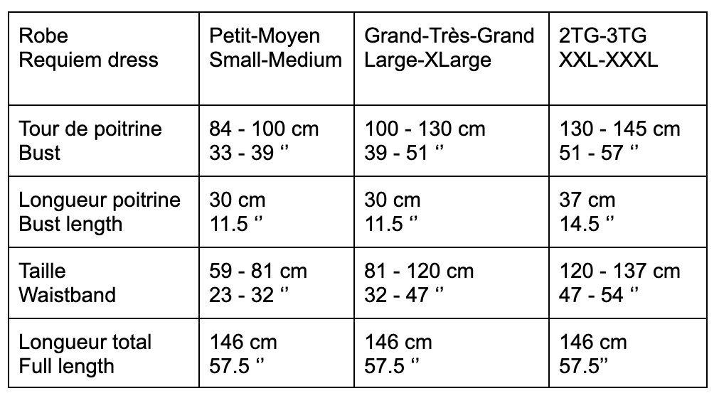 Requiem gown - black