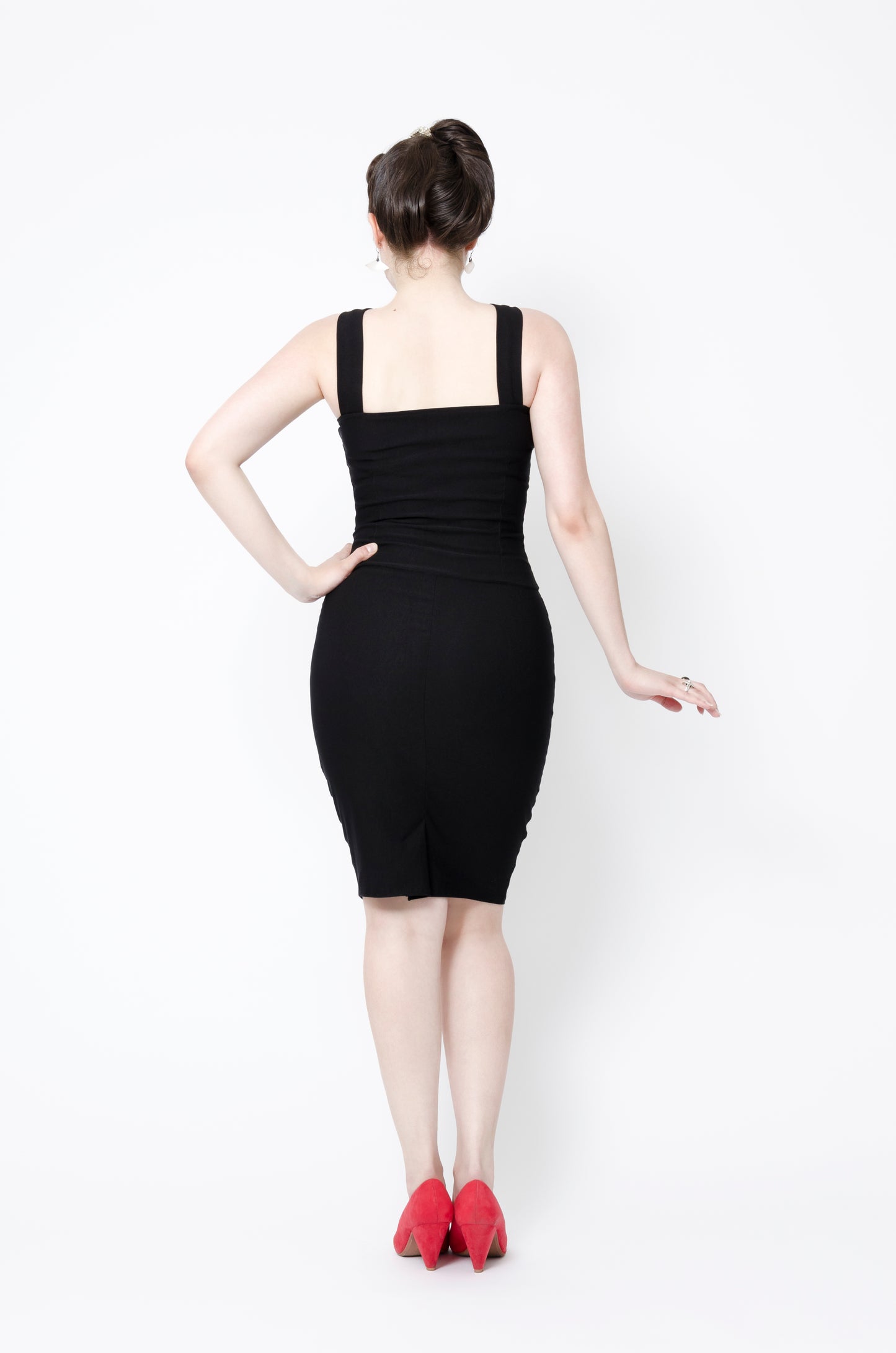 Vavavoom pencil dress - black