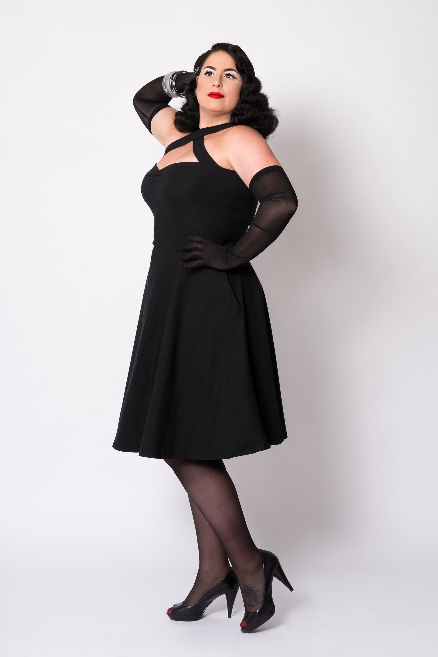 Vavavoom swing dress - black