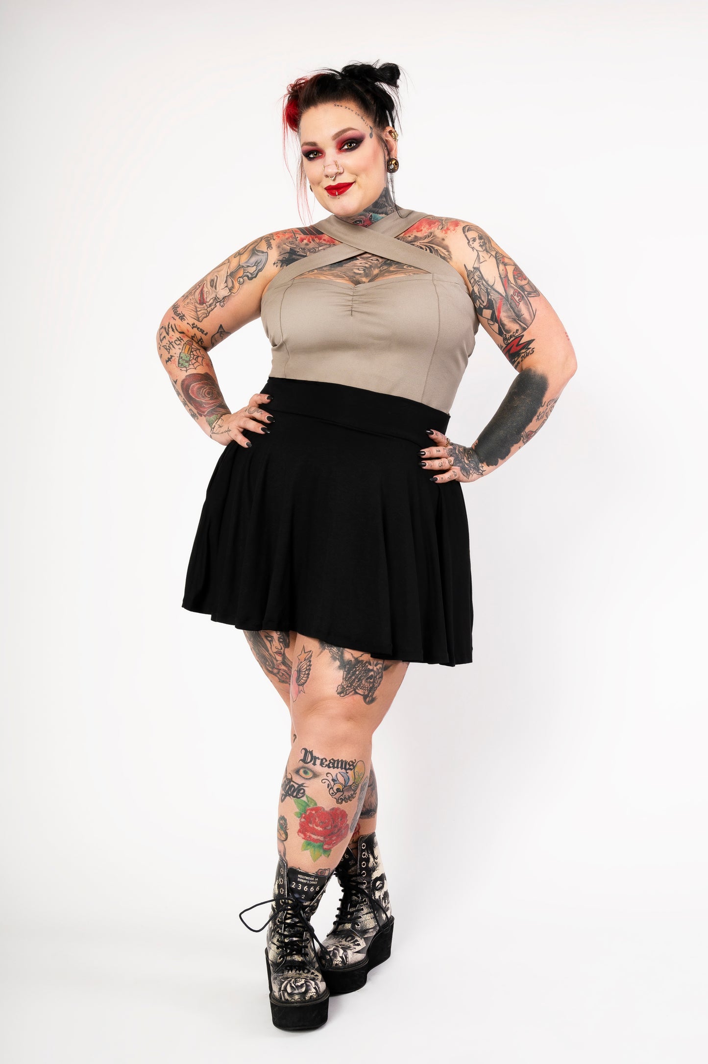 Why Bother skort (skirt with shorts) - black
